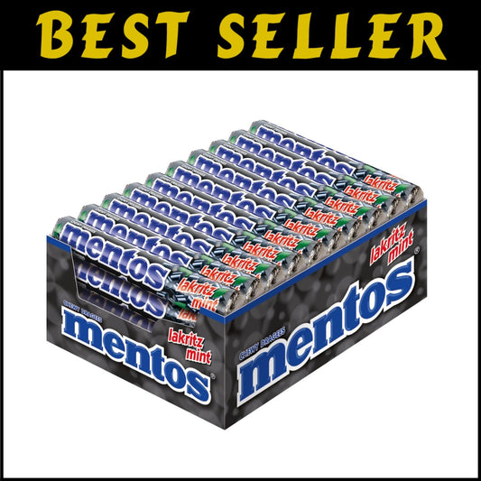 Unique Licorice & Mint Chewy Dragees - 40 Rolls for an Extraordinary Taste