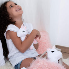 Load image into Gallery viewer, Deluxe Unicorn Plush Set with XL Carrier &amp; Blanket - Perfect Gift for Girls 3-8