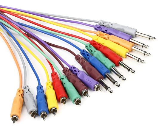 6.6 Foot High-Quality 8-Channel Audio Snake - 1/4 Inch to RCA Connection