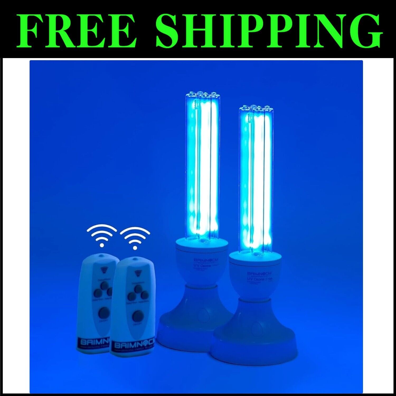 Efficient UV Disinfection Lamp Set (50W Total) with User-Friendly Remote Control