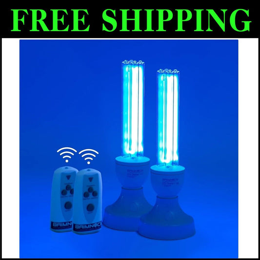 Efficient UV Disinfection Lamp Set (50W Total) with User-Friendly Remote Control