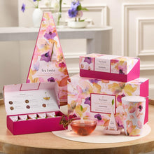 Load image into Gallery viewer, Luxurious Mariposa Tea Presentation Box with 20 Individually Wrapped Infusers
