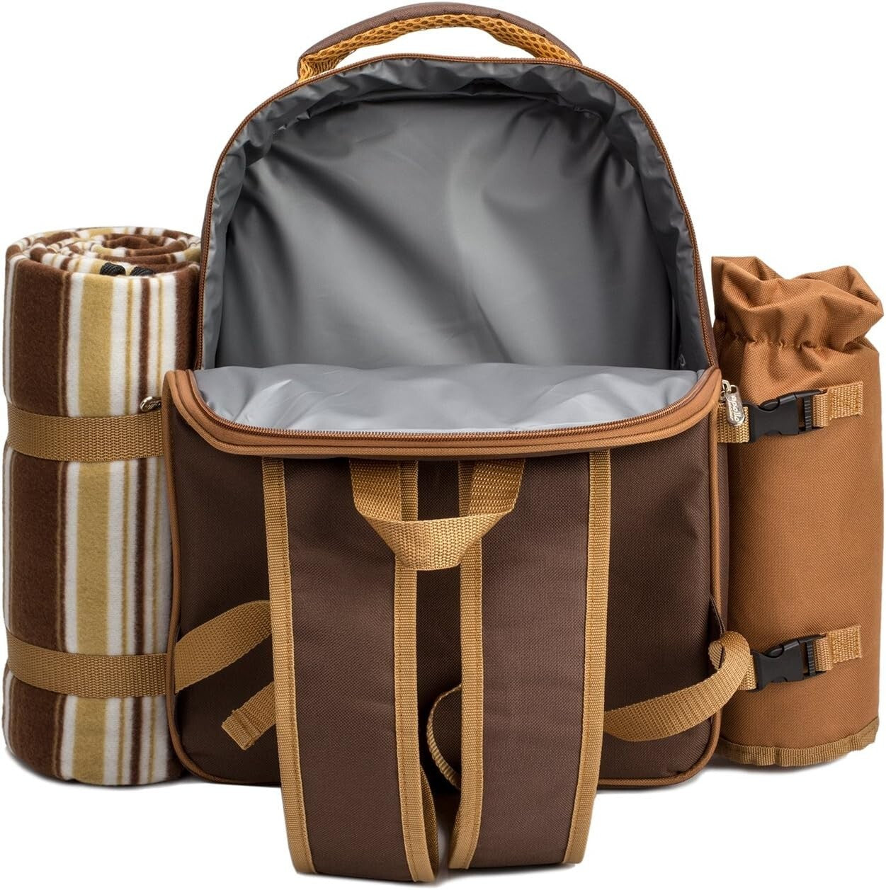 All-in-One Picnic Backpack with Waterproof Blanket & Essential Dining Set