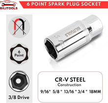 Load image into Gallery viewer, Comprehensive 9-Piece Spark Plug Tool Set with Magnetic Swivel and Torque Wrench