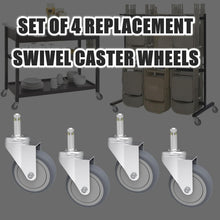 Load image into Gallery viewer, 225 lb Load Capacity 5-Inch Swivel Caster Wheels for Versatile Use - 4 Pack