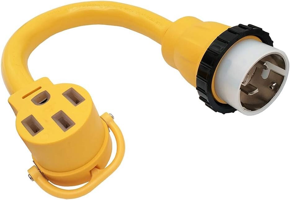 1.5FT 50A Shore Power Adapter NEMA SS2-50P/14-50R for RV & EV Charging