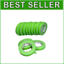 Load image into Gallery viewer, Precision Green Painters Tape for Automotive Paint - 12 Rolls, 0.7in x 60yd