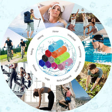 Load image into Gallery viewer, 120 Pack Cooling Towels - Microfiber Ice Chilly Gym Towels for Summer Activities