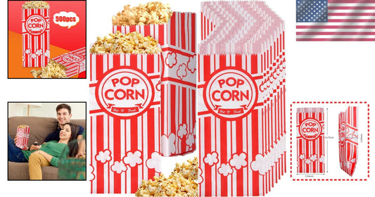 1000 Count Non-Toxic Paper Popcorn Bags – 1 Oz Individual Servings for Parties