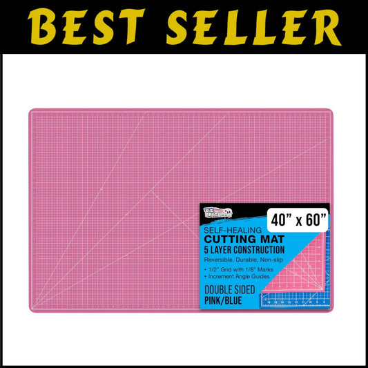Durable Double-Sided Non-Slip 40" x 60" Mat for Sewing and Quilting Projects