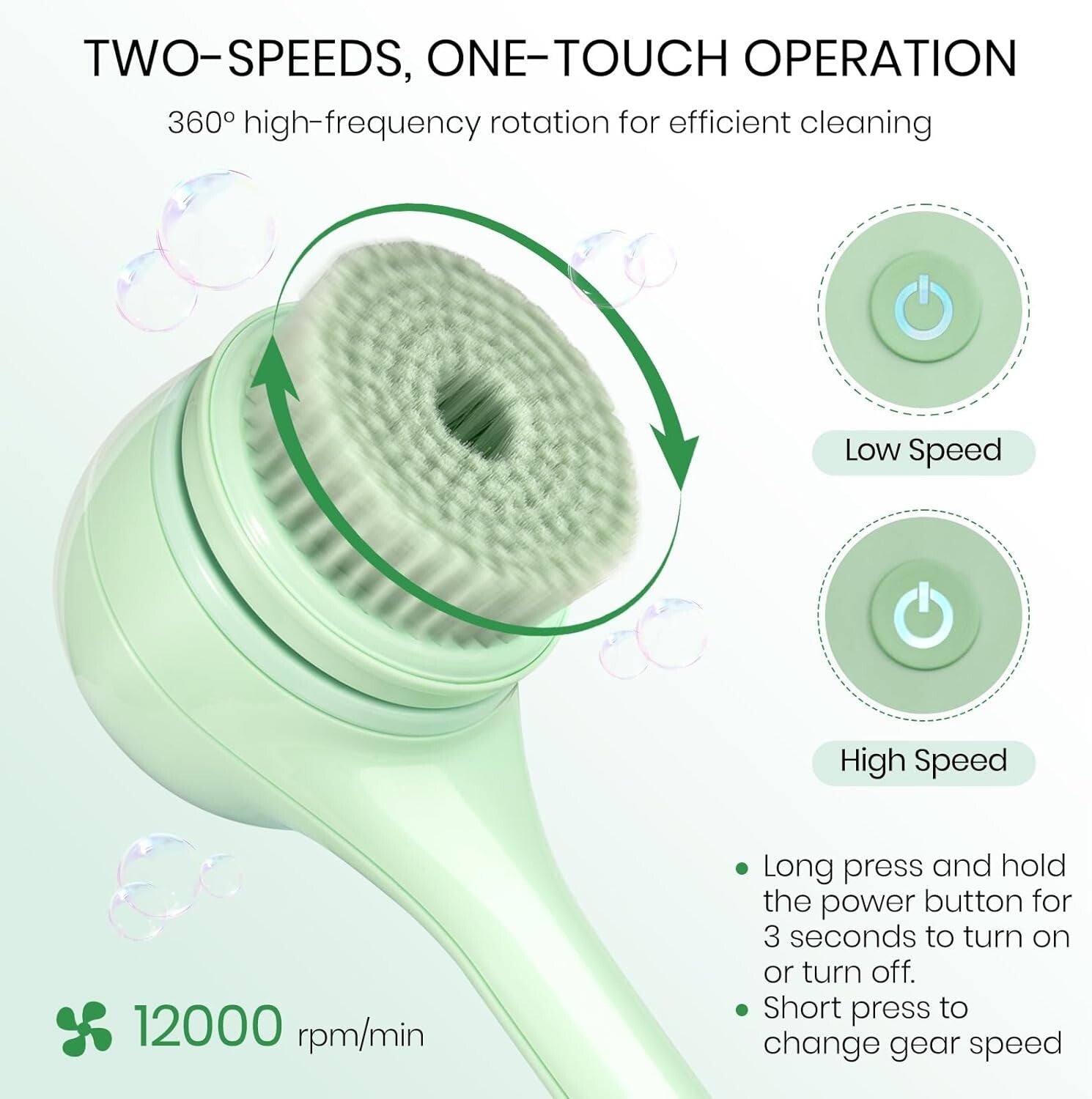 5-in-1 Electric Body Scrubber: Waterproof Massage Brush for Exquisite Skin Care