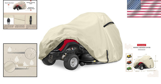 Easy-Install Lawn Tractor Cover with Dual Air Vents – Fits up to 54-inch Decks