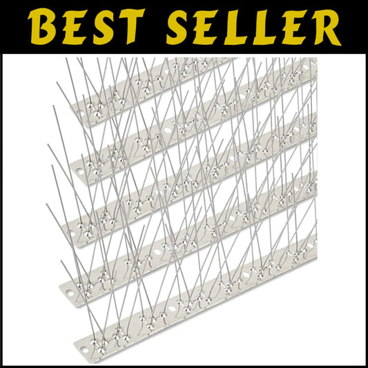200ft Premium Stainless Steel Bird Spikes - Strong Protection Against Birds