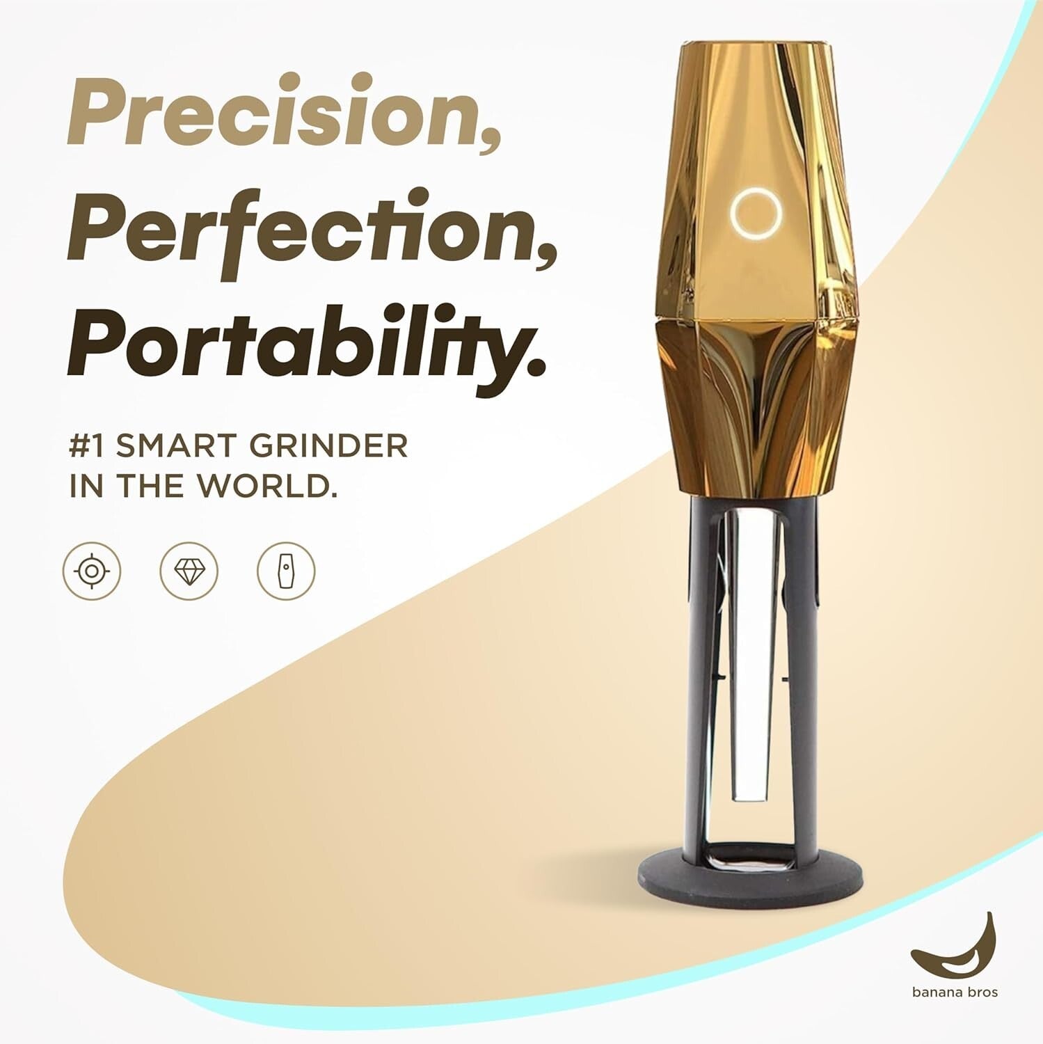 AI-Powered Gold OTTO Electric Grinder for Herbs & Spices - Complete Kit Included