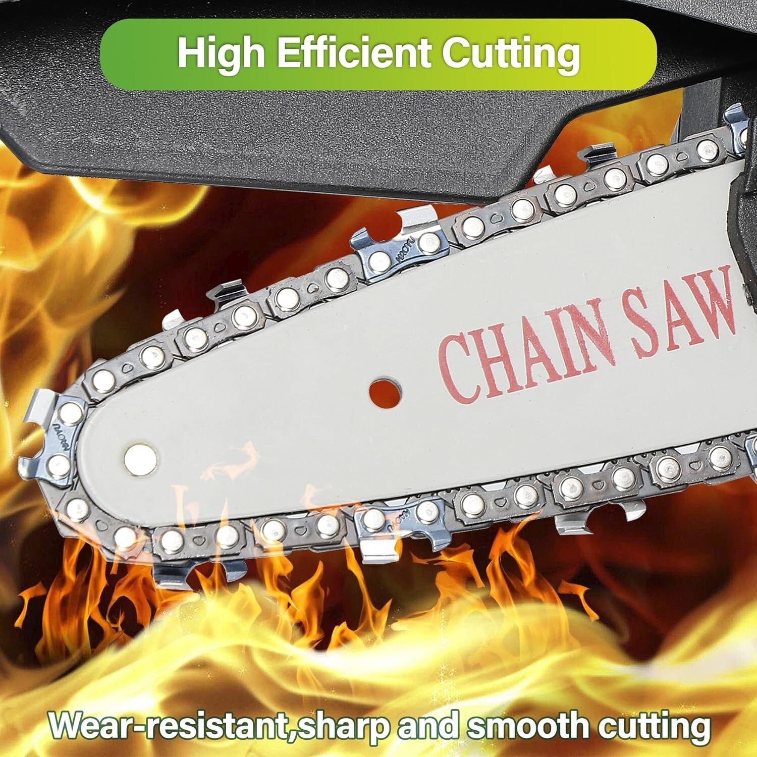 Lightweight 1.54 Lb Electric Chainsaw with Dual Batteries for Easy Pruning