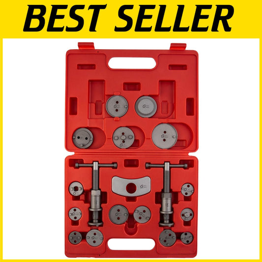 18-Piece Master Brake Caliper Tool Set for Efficient Brake Pad Replacement