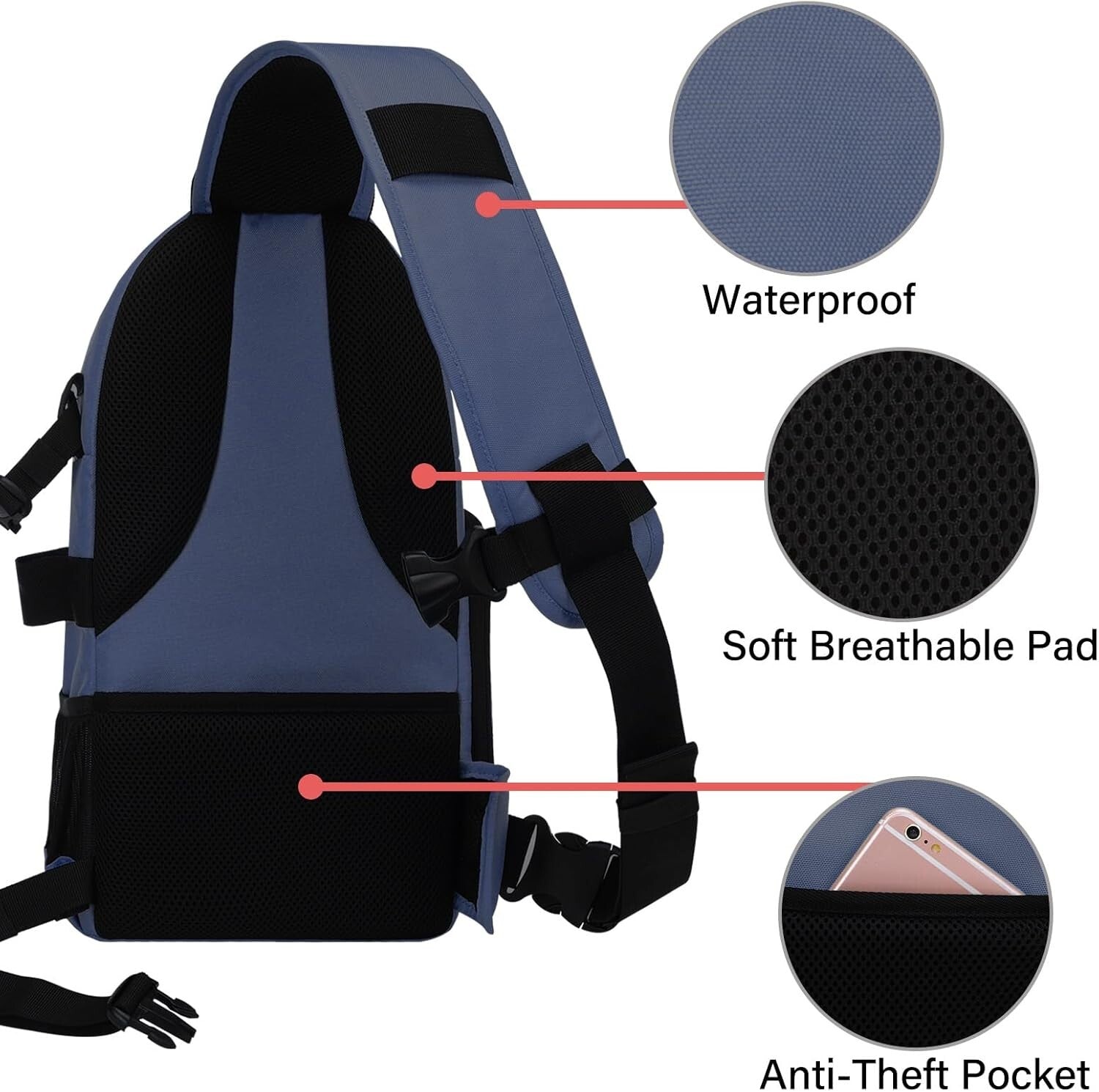 Professional Mirrorless Camera Bag with Shock Resistant Design & Tripod Storage