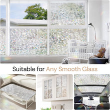 Load image into Gallery viewer, Static Cling Decorative Window Film - UV Protection &amp; Easy Removal, 35.4"x157.4"