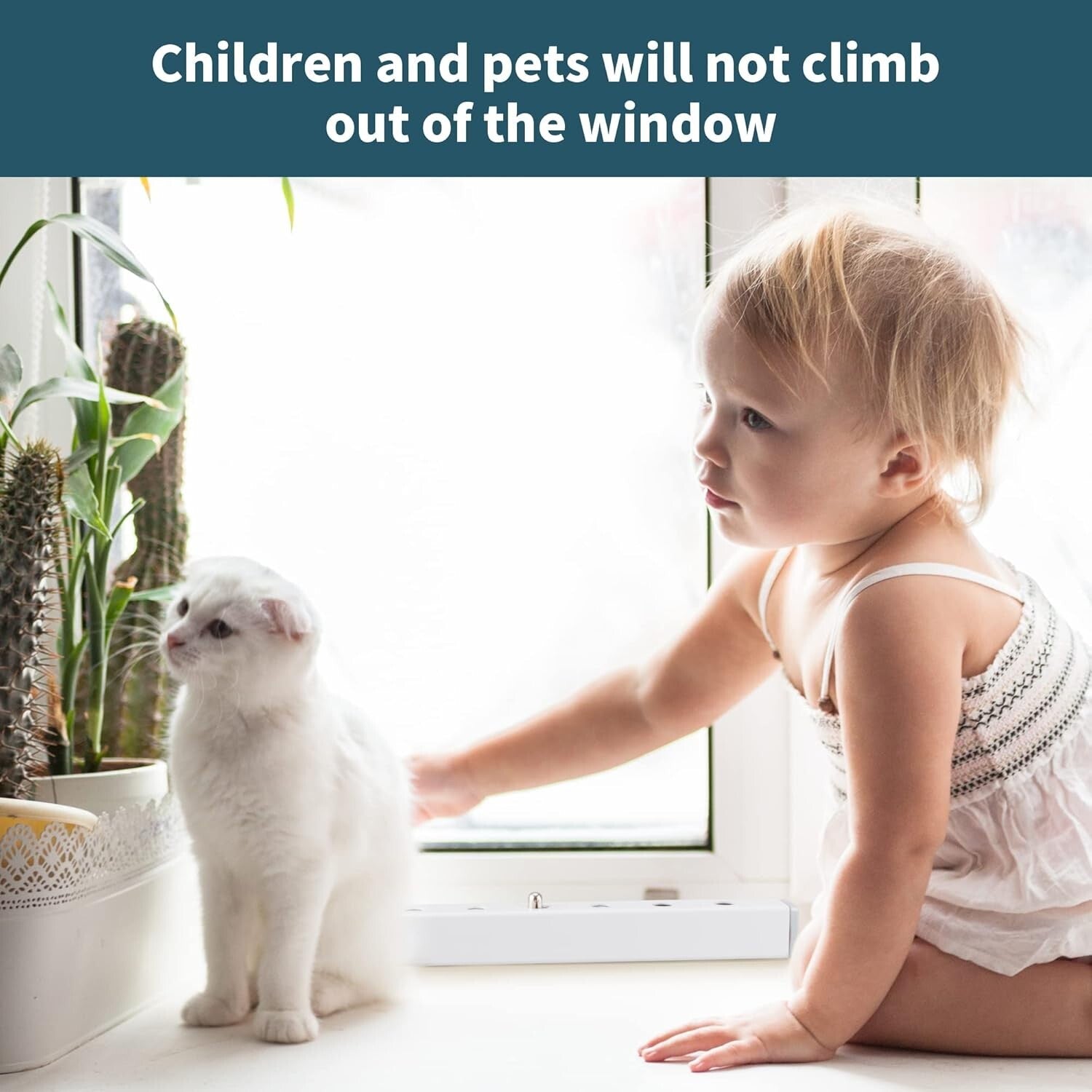 Adjustable Steel Window Security Bars (Set of 4) for Safety & Burglar Prevention