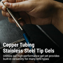 Load image into Gallery viewer, Refillable Gunmetal Gel Pen - Lightweight, Ultra-Fine Writing Luxury Instrument