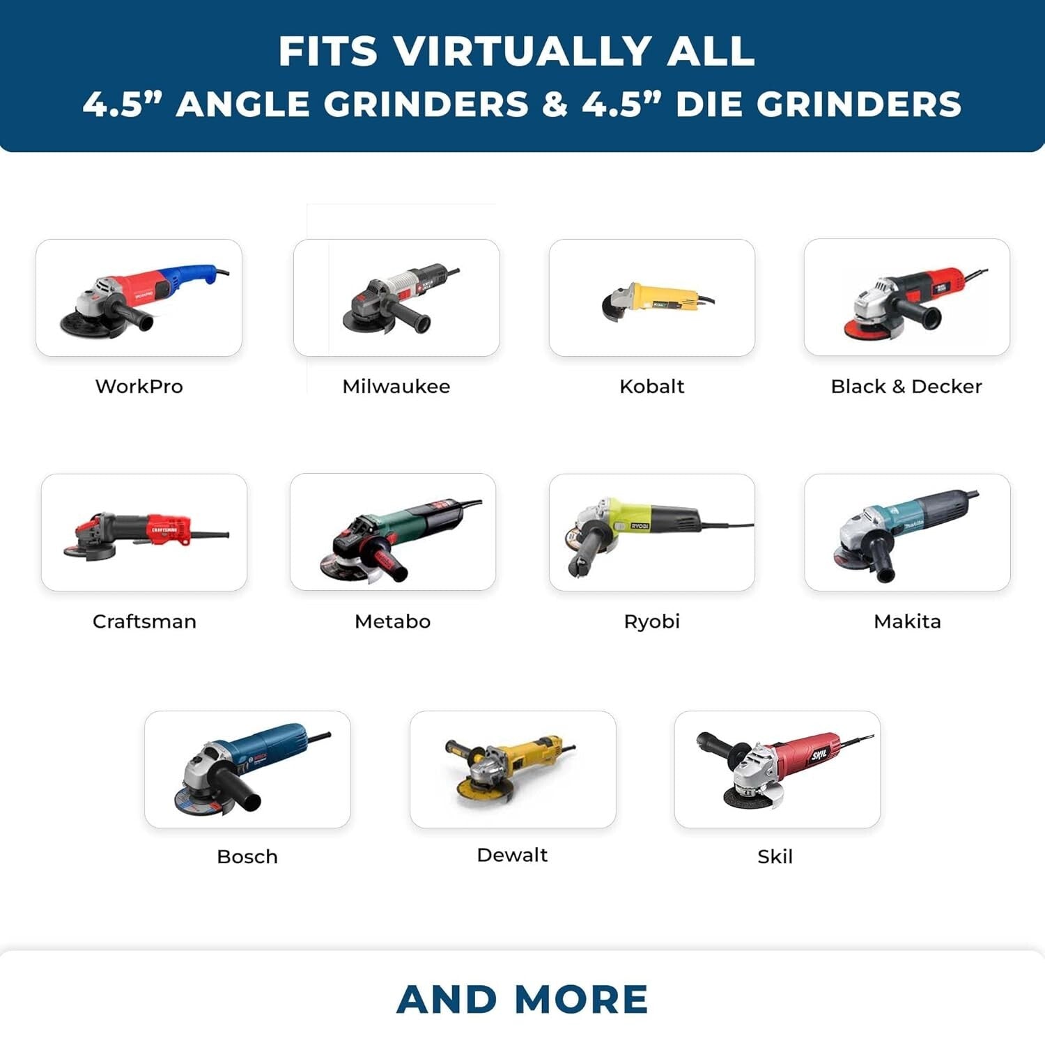 40 Grit Flap Discs 4.5" x 7/8" - Heavy-Duty Grinding Wheels for Angle Grinders