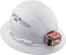 Load image into Gallery viewer, Premium White Hard Hat with Light - Vented Design &amp; Universal Accessory Slots