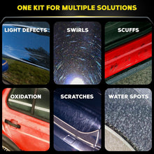 Load image into Gallery viewer, All-in-One 5-Inch Paint Correction Kit: Cutting Discs, Compound &amp; Finishing Wax