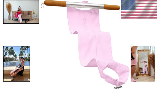 Eco-Friendly Non-Elastic Stretch Strap with Cork Handles for Full Body Training