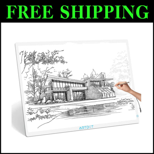 A1 Large Adjustable Brightness LED Light Pad for Diamond Painting & Drawing