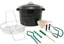 Load image into Gallery viewer, Durable Enamel Canning Pot with Jar Rack - 8-Piece Starter Kit for Home Canning