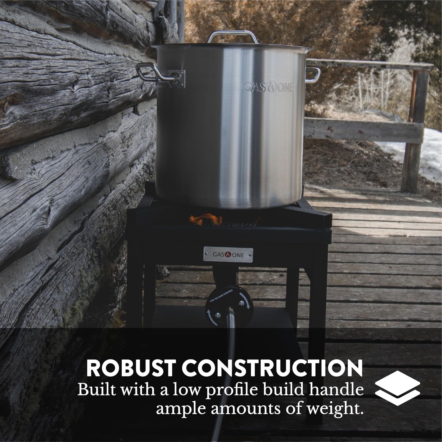 Professional-Grade Propane Burner with 275,000 BTU for All Outdoor Cooking