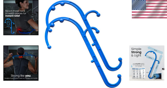 Eco-Friendly Trigger Point Back and Neck Massager - 2-Pack Pain Relief Set