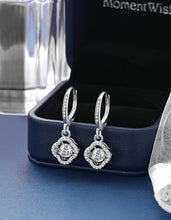 Load image into Gallery viewer, Luxurious 925 Silver Moissanite Dangle Earrings – Birthday and Valentine’s Gift