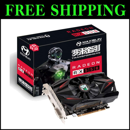 Efficient 4GB GDDR5 Graphics Card with DirectX 12 Support for Gaming & Editing
