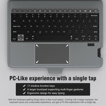Load image into Gallery viewer, Detachable Folio Keyboard Case for Galaxy Tab S8+/S7+ with Multi-Touch Trackpad