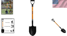 Load image into Gallery viewer, 41-Inch Heavy-Duty Digging Shovel with Ergonomic D-Handle - Ideal for Garden ...