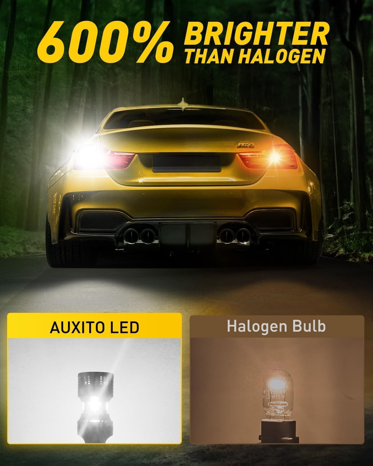 Ultra Bright 7440 LED White Bulbs - Ideal for Reverse, Signal & Parking Lights