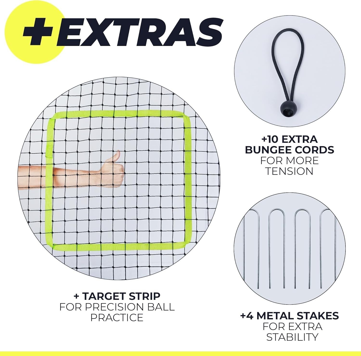 Durable 6x4 Ft. Rebounder Net for Lacrosse, Volleyball & Softball Training