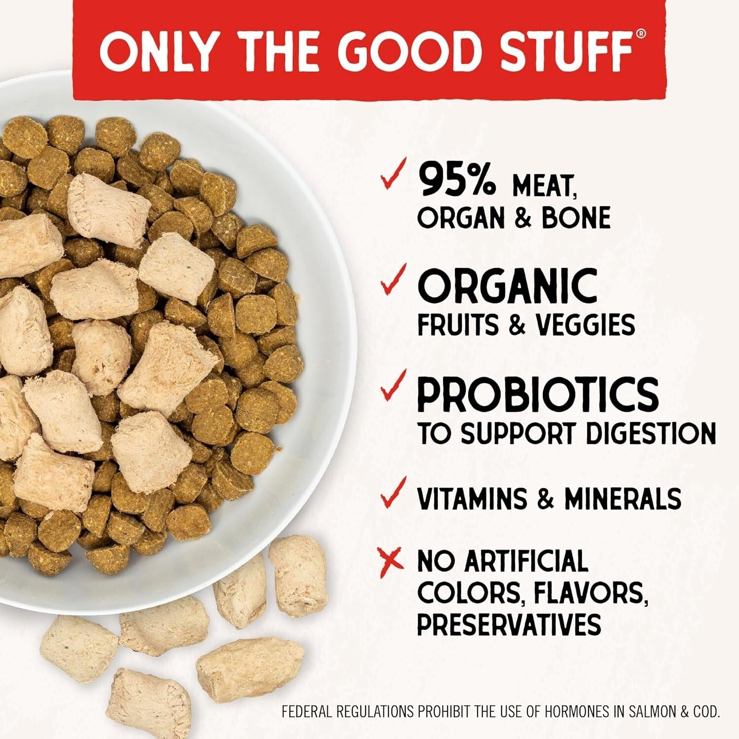 All-Natural Freeze-Dried Salmon & Cod Mixers – Perfect for Picky Eaters - 18 oz