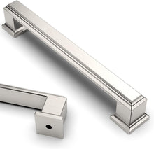 Load image into Gallery viewer, Stylish 30-Pack Brushed Satin Nickel Cabinet Hardware with 5-Inch Spacing
