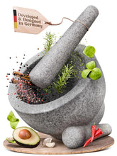 Load image into Gallery viewer, Extra Large 8 Inch Mortar and Pestle Set - Perfect for Grinding Spices and Herbs