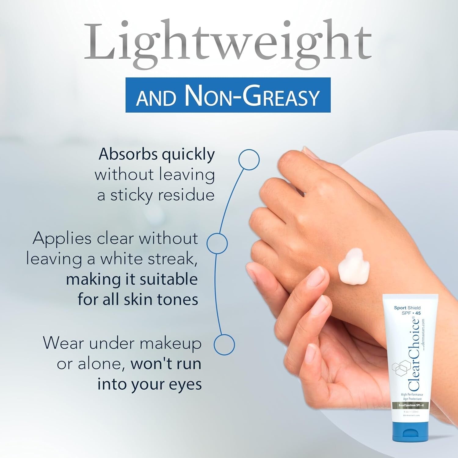 Hydrating Zinc Oxide Face Sunscreen SPF 45 - Broad Spectrum & No White Cast