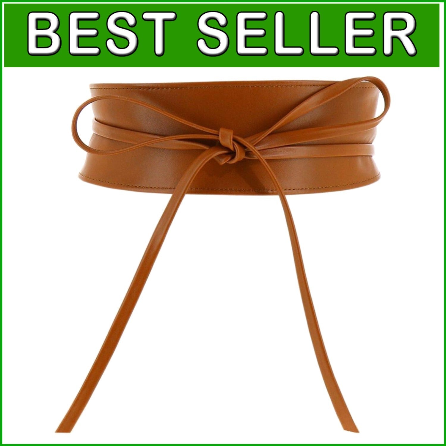 Elegant Women's Italian Leather Obi Belt - Adjustable & Sustainable Fashion