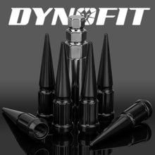 Load image into Gallery viewer, 12mmx1.5 Wheel Spike Lug Nuts – Durable Closed End Nuts with Socket Key