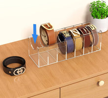 Load image into Gallery viewer, Compact Acrylic Belt Organizer for Large Buckles - Stylish Storage Solution