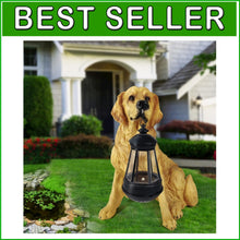 Load image into Gallery viewer, Weatherproof Golden Retriever Outdoor Decoration with Solar Lighting for Gardens