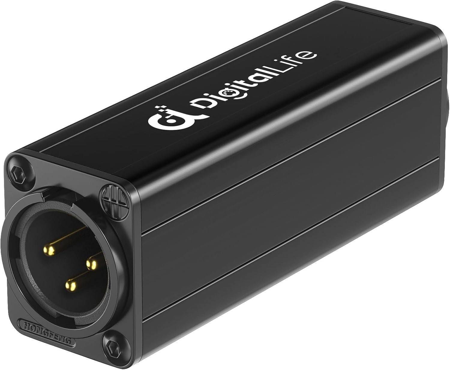 XLR Ground Loop Isolator for Clear Audio - Female-to-Male Connection, No Power