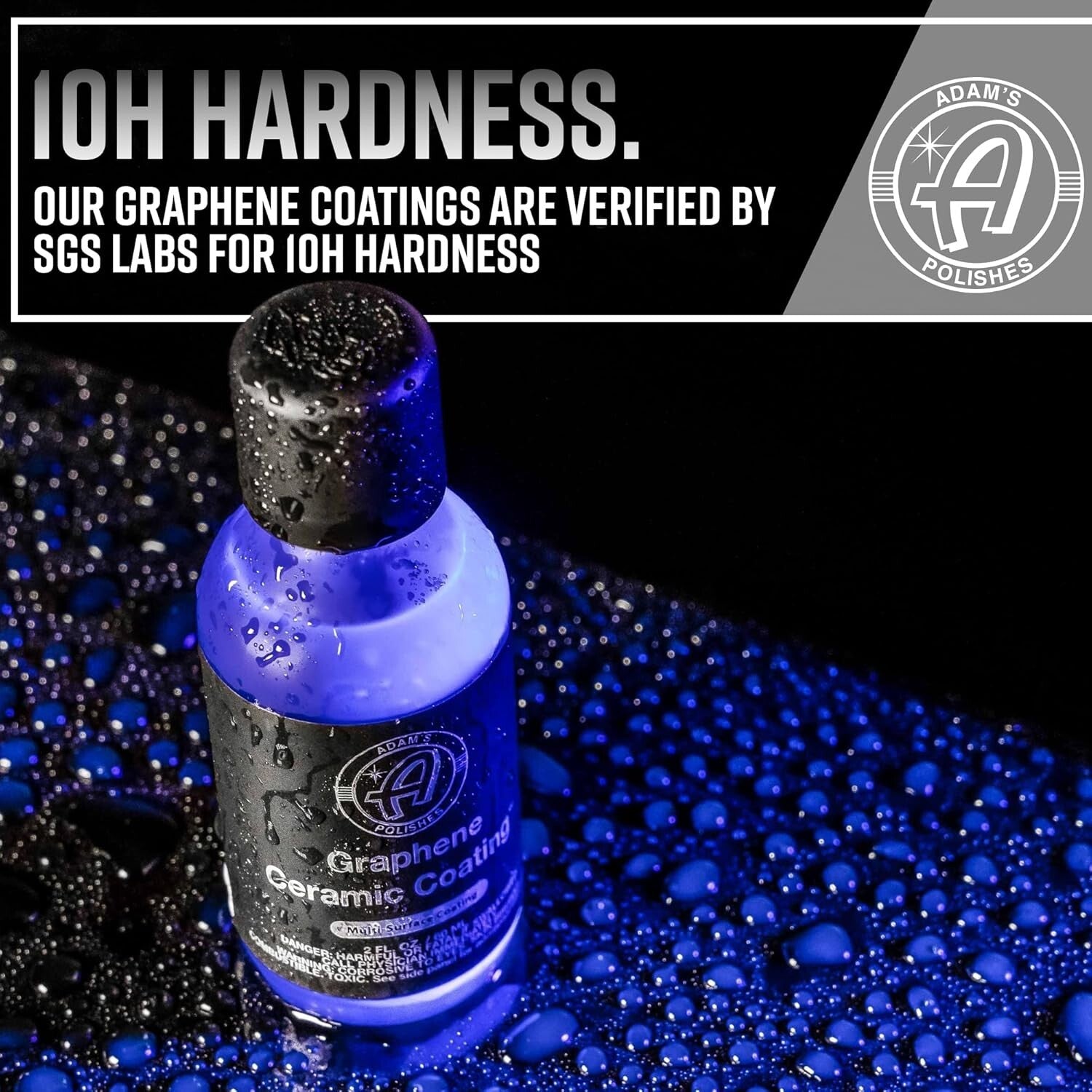 Hydrophobic 10H Ceramic Coating with UV Glow - 7 Years of Unmatched Protection