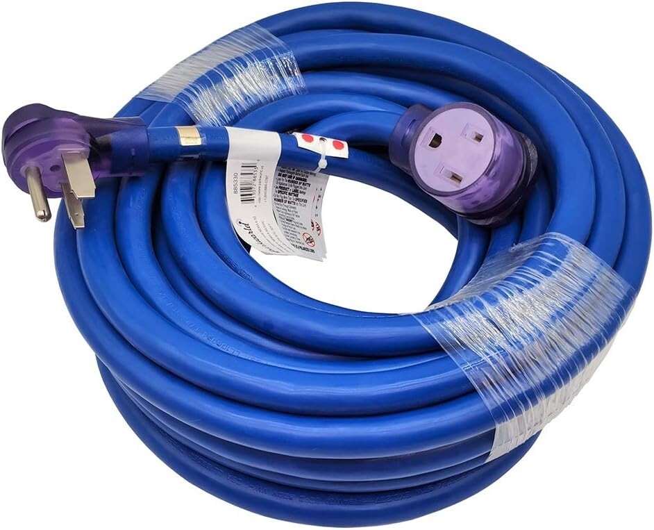 Universal NEMA 6-50 Welder Extension Cord, 50FT, 40 Amp, Multiple Length Options