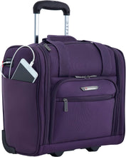 Load image into Gallery viewer, Lightweight 15-Inch Underseater Luggage with USB Charger - Purple Travel Bag